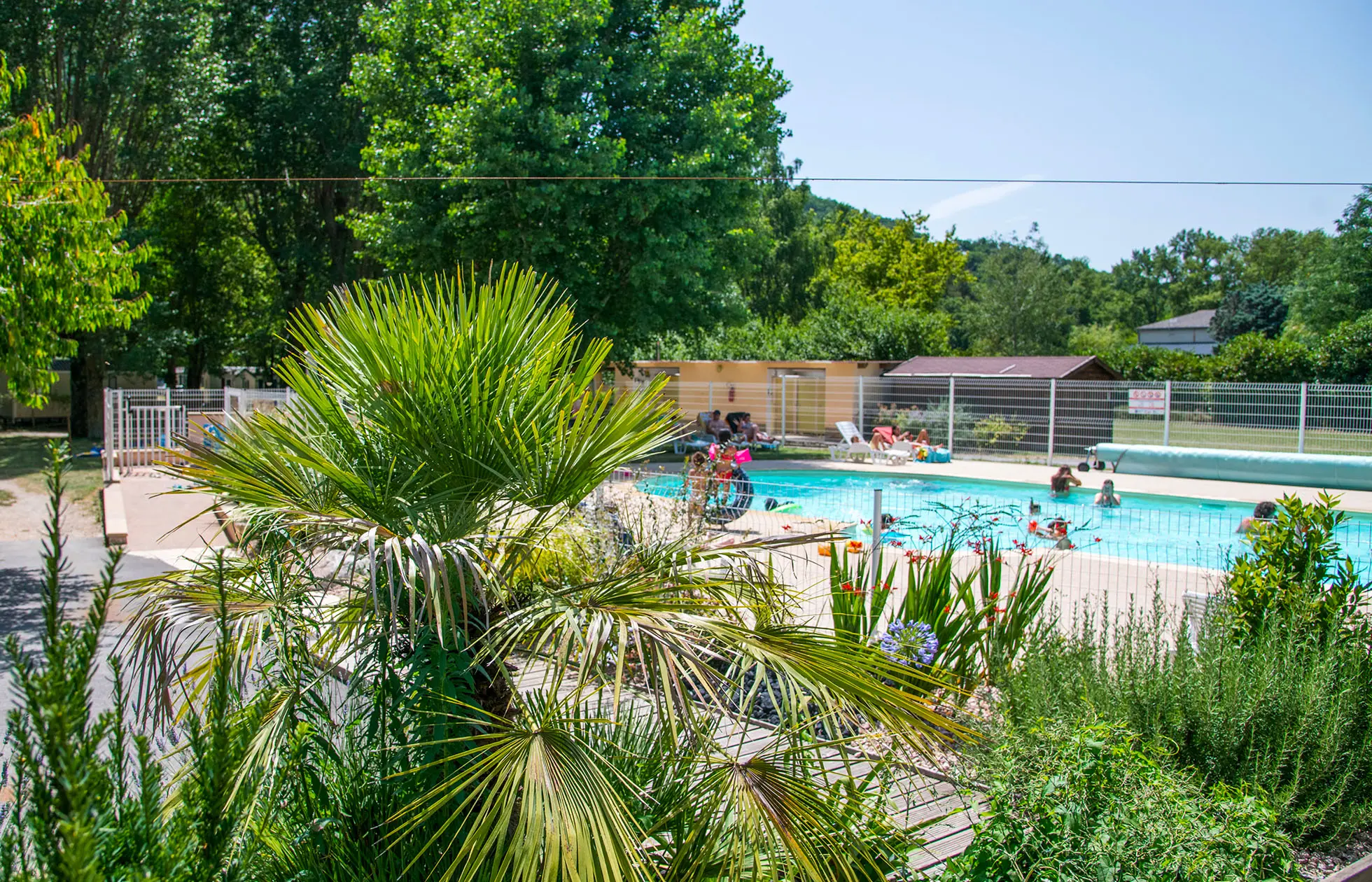 Camping SaintLambert Aveyron bij de rivier